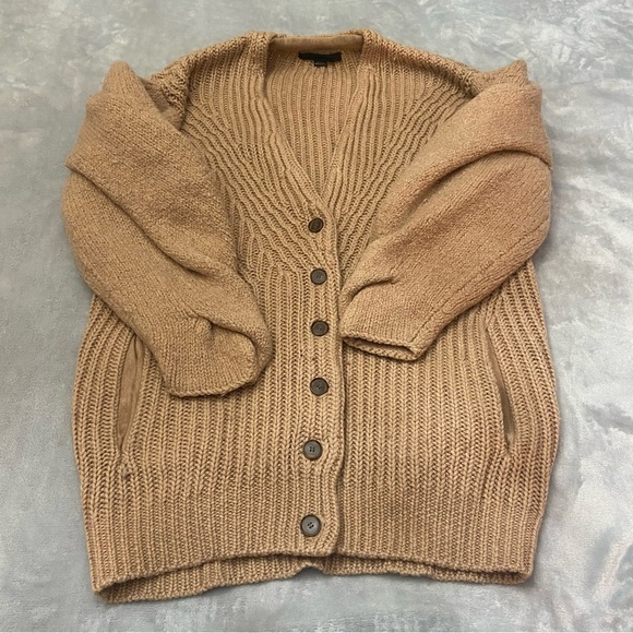 Alexander Wang Chunky Balloon Puffy Sleeve Oversized Wool Cardigan NBNN - Picture 3 of 12
